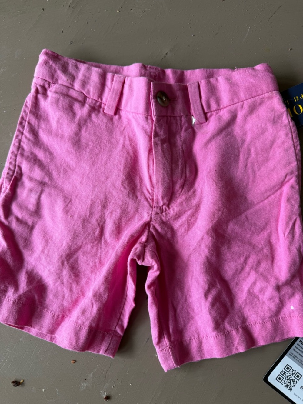 Polo by Ralph Lauren Pink Girls Cotton Bermuda Shorts